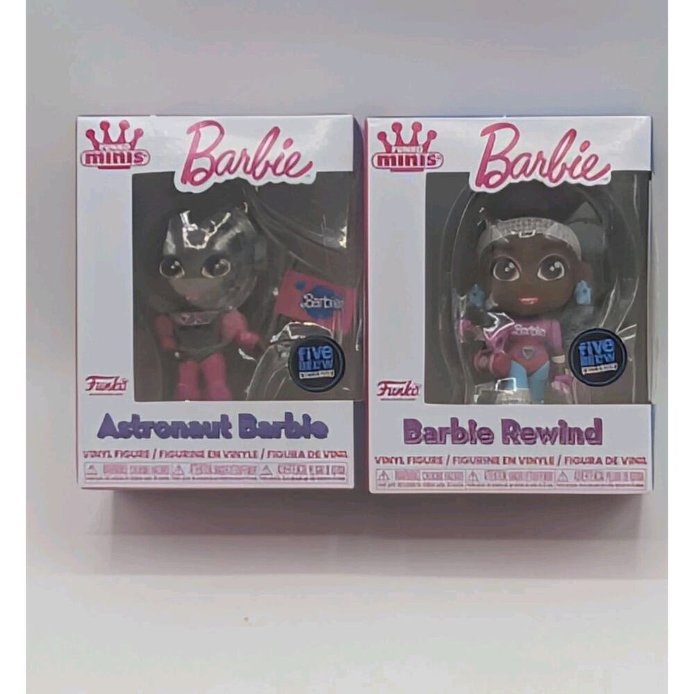 Funko BARBIE Minis Lot 2 Astronaut & Rewind Vinyl Collectible EXCLUSIVE New